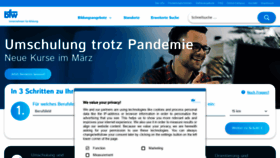 What Bfw.de website looked like in 2021 (3 years ago)