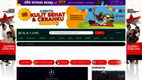 What Bola.com website looked like in 2021 (3 years ago)