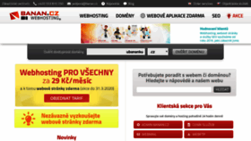 What Banan.cz website looked like in 2021 (3 years ago)