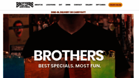 What Brothersbar.com website looked like in 2021 (3 years ago)