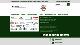 What Behindertenbeauftragte.de website looked like in 2021 (3 years ago)