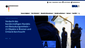 What Bka.de website looked like in 2021 (4 years ago)
