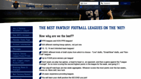 What Bestfantasyfootballleague.com website looked like in 2021 (3 years ago)