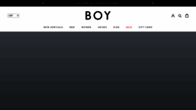 What Boy-london.com website looked like in 2021 (3 years ago)