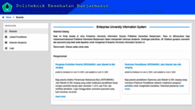 What Banjarmasin.pusilkom.com website looked like in 2021 (3 years ago)