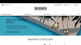 What Birks.com website looked like in 2021 (3 years ago)