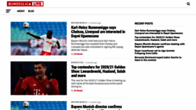 What Bundesligafanatic.com website looked like in 2021 (3 years ago)