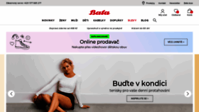 What Bata.cz website looked like in 2021 (3 years ago)