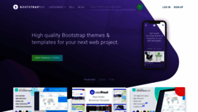 What Bootstrapbay.com website looked like in 2021 (3 years ago)