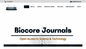 What Biocoreopen.org website looked like in 2021 (3 years ago)