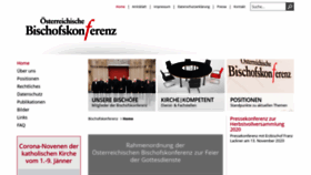 What Bischofskonferenz.at website looked like in 2021 (3 years ago)