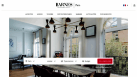 What Barnes-paris.com website looked like in 2021 (3 years ago)