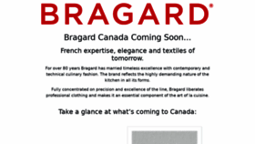 What Bragard.ca website looked like in 2021 (3 years ago)