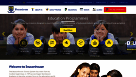 What Beaconhouse.net website looked like in 2021 (3 years ago)