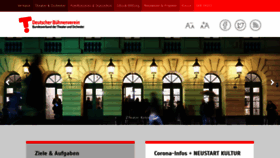 What Buehnenverein.de website looked like in 2021 (3 years ago)