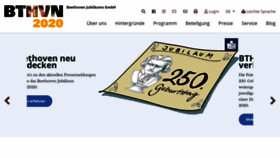 What Bthvn2020.de website looked like in 2021 (5 years ago)