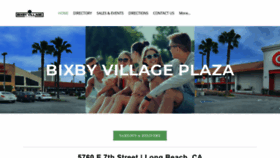 What Bixbyvillageplaza.com website looked like in 2021 (3 years ago)