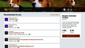 What Beaglesunlimited.com website looked like in 2021 (3 years ago)