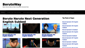 What Borutoway.com website looked like in 2021 (3 years ago)