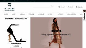 What B-luxury.pl website looked like in 2021 (3 years ago)