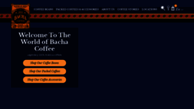 What Bachacoffee.com website looked like in 2021 (3 years ago)