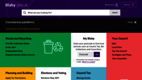What Blaby.gov.uk website looked like in 2021 (3 years ago)