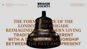 What Brigadecourt.london website looked like in 2021 (3 years ago)
