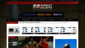 What Basquetcaliente.com website looked like in 2021 (3 years ago)