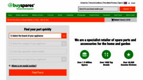 What Buyspares.co.uk website looked like in 2021 (3 years ago)