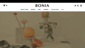 What Bonia.com website looked like in 2021 (3 years ago)
