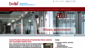What Bvbf-brandschutz.de website looked like in 2021 (3 years ago)