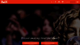What Busk.co website looked like in 2021 (4 years ago)