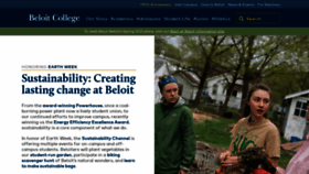 What Beloit.edu website looked like in 2021 (3 years ago)