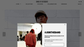 What Bandofoutsiders.com website looked like in 2021 (3 years ago)