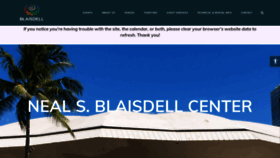 What Blaisdellcenter.com website looked like in 2021 (3 years ago)