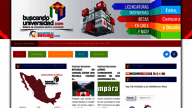 What Buscandouniversidad.com website looked like in 2021 (3 years ago)