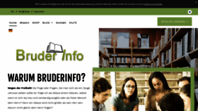 What Bruderinfo.de website looked like in 2021 (3 years ago)