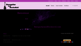 What Bassguitarandrocknroll.com website looked like in 2021 (3 years ago)