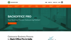 What Backofficepro.com website looked like in 2021 (3 years ago)