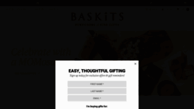 What Baskits.com website looked like in 2021 (3 years ago)