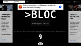 What Blocgame.com website looked like in 2021 (3 years ago)