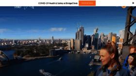 What Bridgeclimb.com website looked like in 2021 (3 years ago)