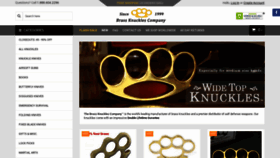 What Brassknucklescompany.com website looked like in 2021 (3 years ago)
