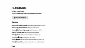 What Buraktokak.com website looked like in 2021 (3 years ago)