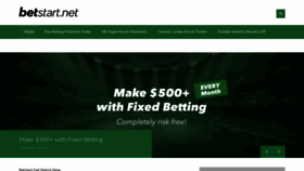 What Betstart.net website looked like in 2021 (3 years ago)