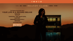 What Brandyclarkmusic.com website looked like in 2021 (3 years ago)