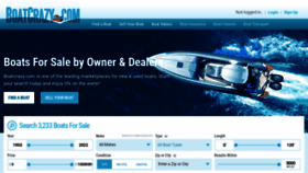 What Boatcrazy.com website looked like in 2021 (3 years ago)