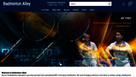 What Badmintonalley.com website looked like in 2021 (2 years ago)
