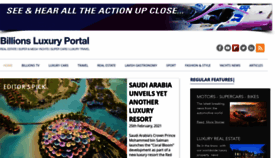 What Billionsluxuryportal.com website looked like in 2021 (4 years ago)