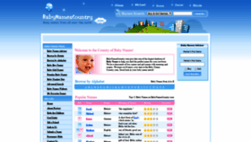 What Babynamescountry.com website looked like in 2021 (3 years ago)